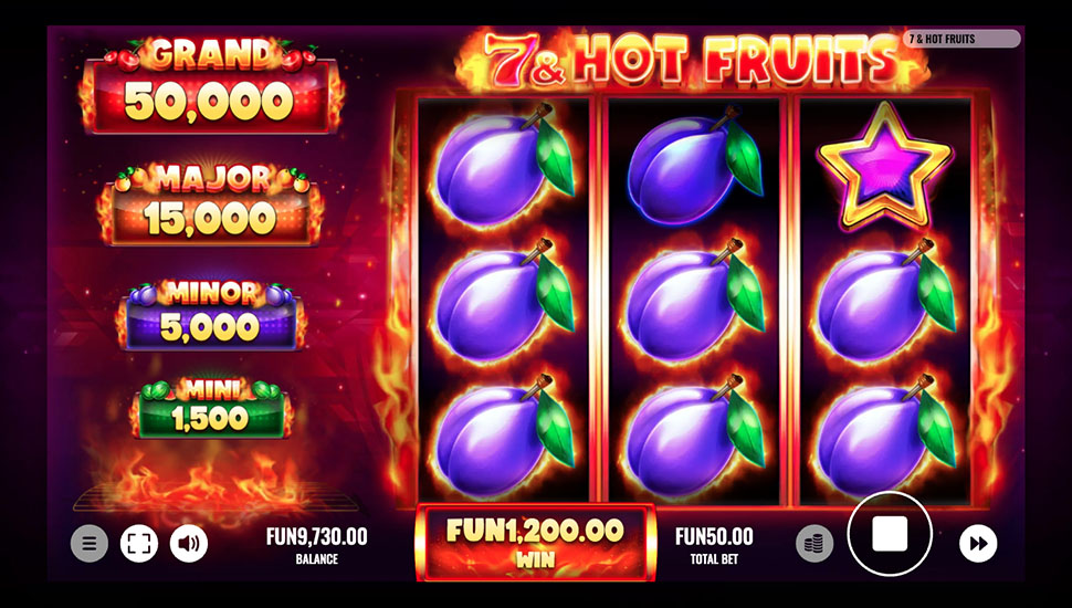 hot fruits on fire slot
